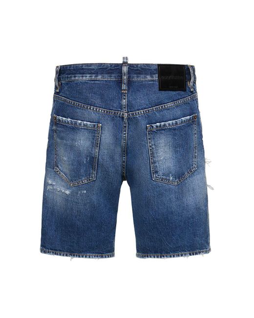 DSquared² Shorts Aus Baumwolle "marine Fit" in Blue für Herren