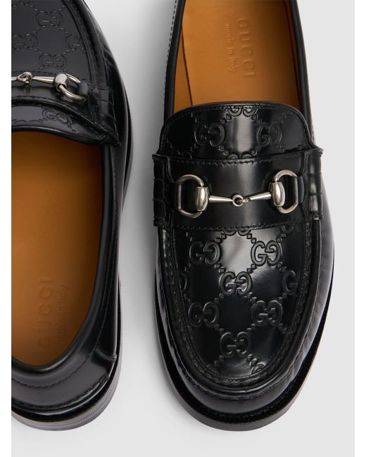 Gucci Black Kaveh Leather Loafers for men