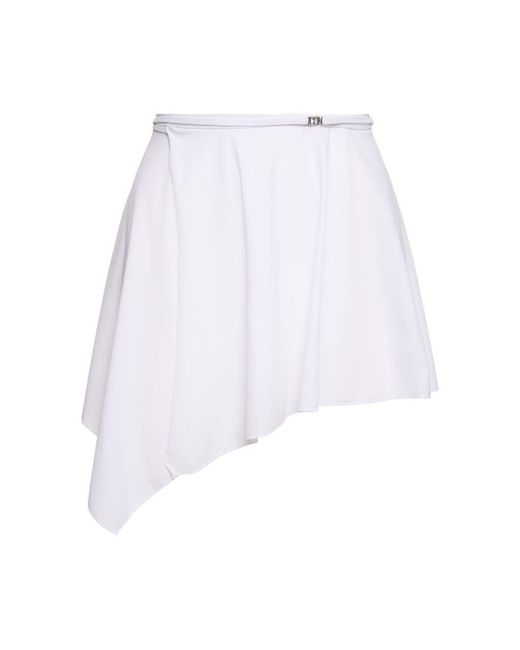 DSquared² White Mini-sarong-rock Aus Lycra "icon"