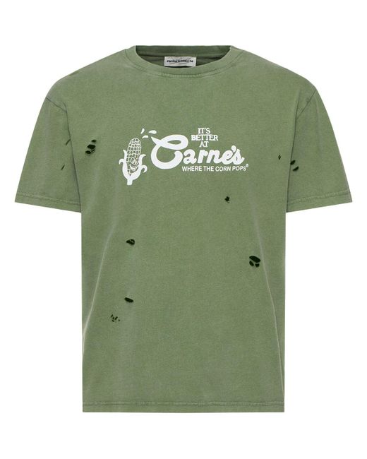 Carne Bollente Green Where The Corn Pops T-Shirt for men