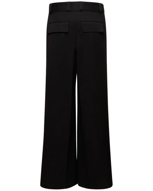 Pantalon décontracté en gabardine de coton Jil Sander pour homme en coloris Black