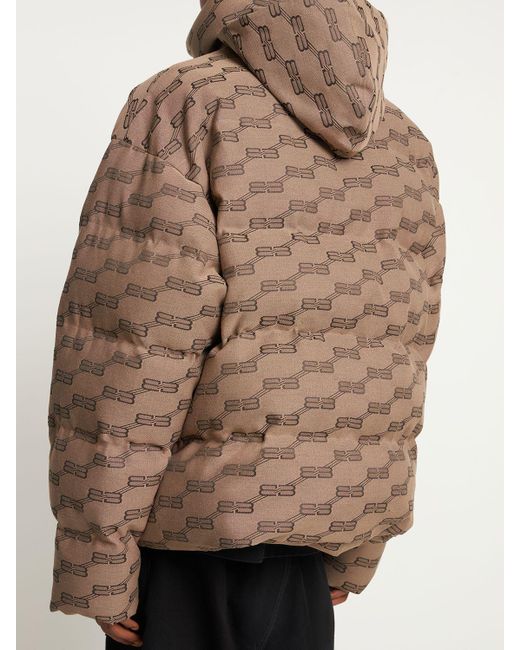 Balenciaga Brown Quilted Jacket With Monogram for men