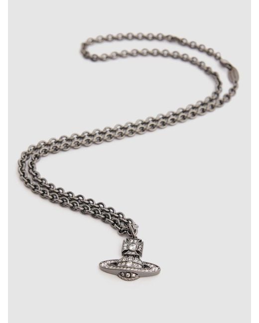 Man. Carmelo Bas Relief Pendant Necklace in ANTIQUE-PLATINUM