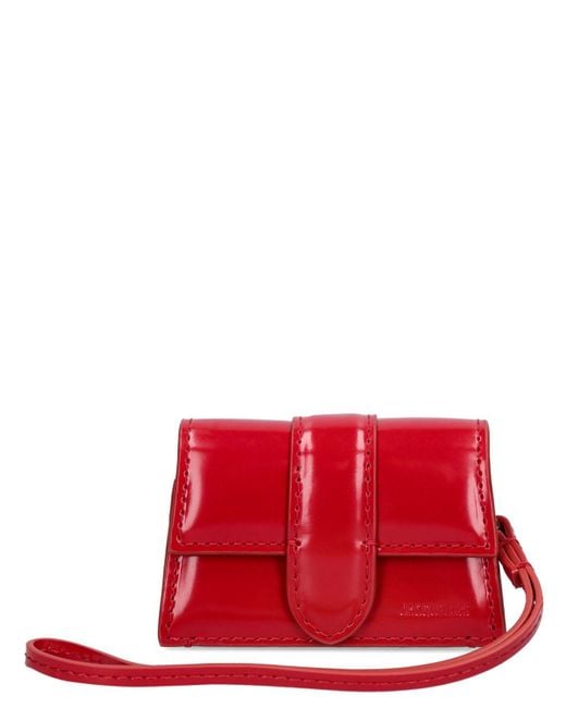 Jacquemus Red Le Bambino Leather Airpods Holder