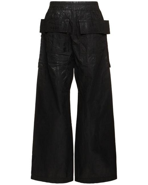 メンズ Rick Owens Creatch ワイドカーゴパンツ Black