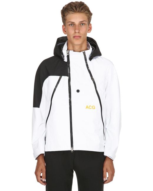 Nike Nikelab Acg Gore-tex Alpine Jacket in White for Men | Lyst UK