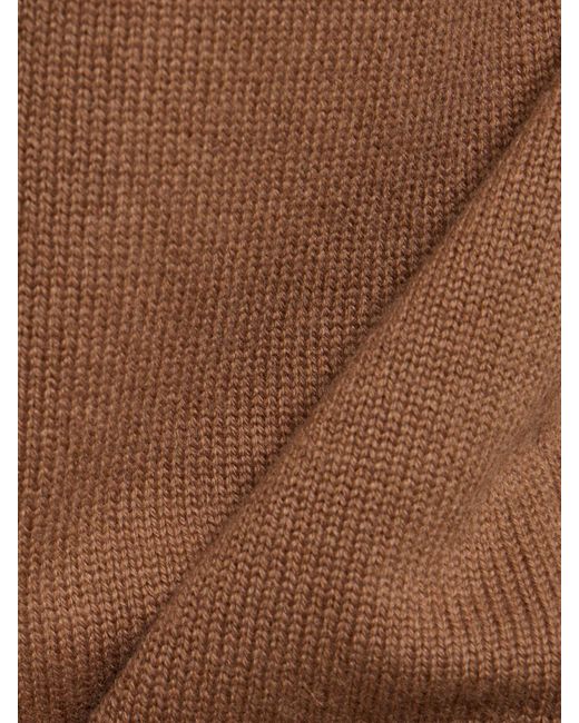 Max Mara Brown Paola Wool Blend Turtleneck Sweater