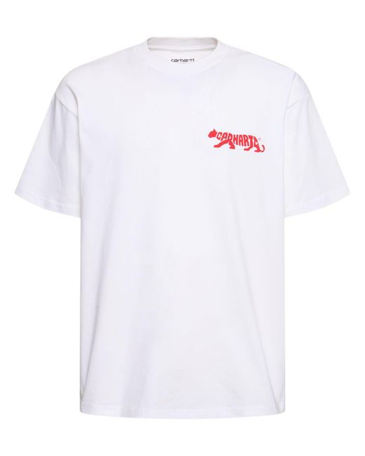 Carhartt Kurzärmliges T-shirt "rocky" in White für Herren