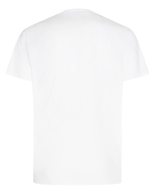 DSquared² T-shirt Aus Baumwolljersey Mit Logodruck in White für Herren