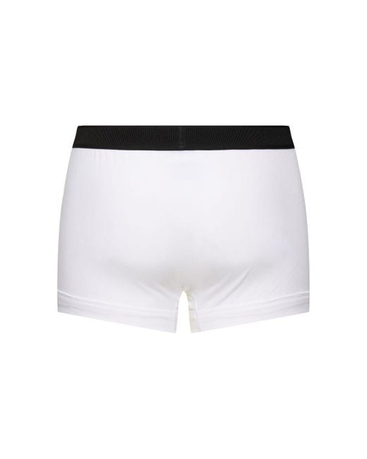 Hombre Set De 2 Calzoncillos Slip De Algodón Tom Ford de hombre de color White
