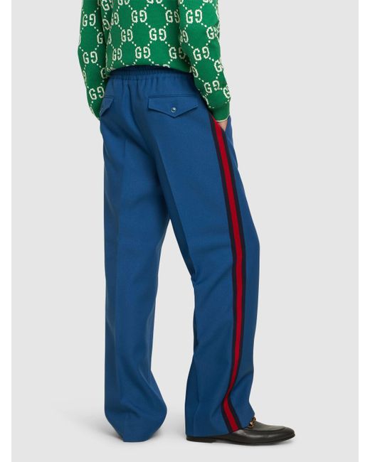 Gucci Blue Jogging Tech Pants for men