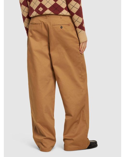Acne Natural Pablo Cotton Workwear Pants for men