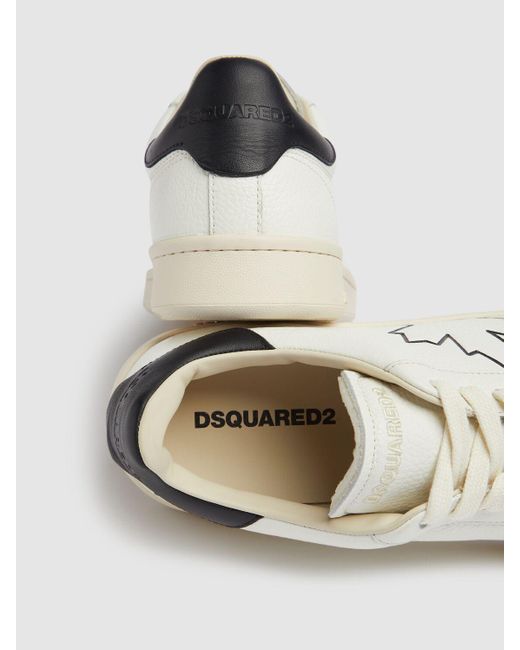 メンズ DSquared² レザースニーカー White