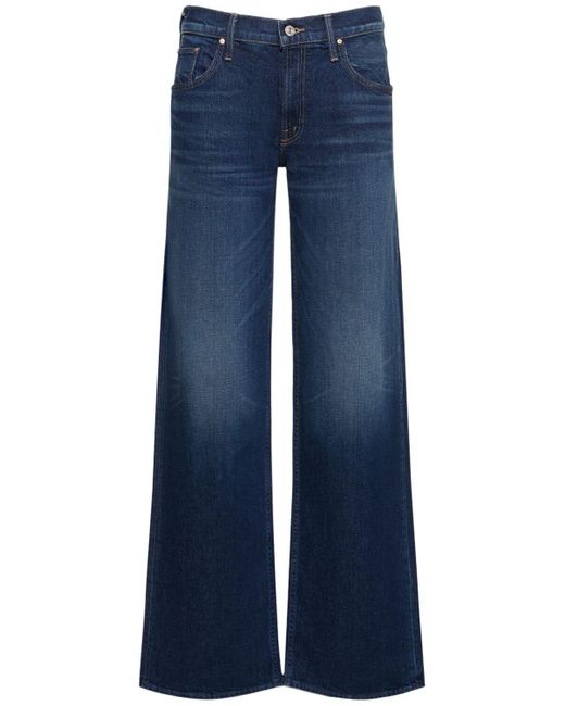 Mother Blue The Down Low Spinner Heel Jeans
