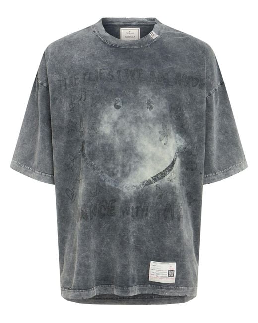 Maison Mihara Yasuhiro Herren T-Shirt Aus Baumwolle in Gray für Herren