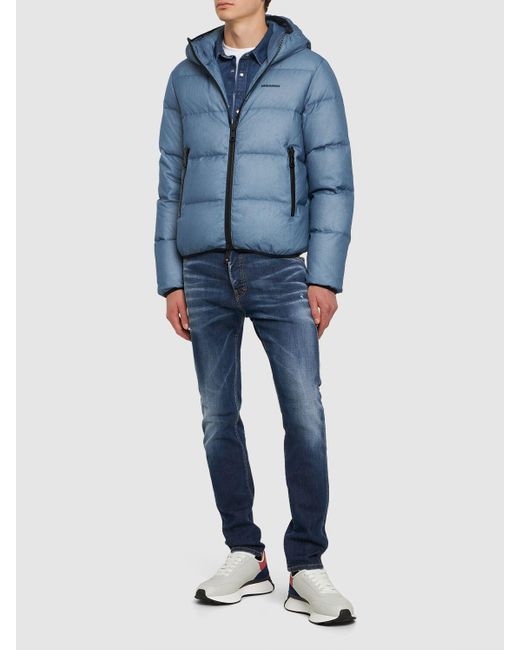 DSquared² Nylonjacke Mit Logo in Blue für Herren