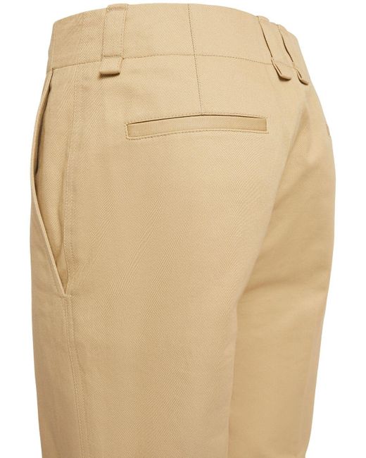 Saint Laurent Natural Cargohose Aus Baumwolldrillich