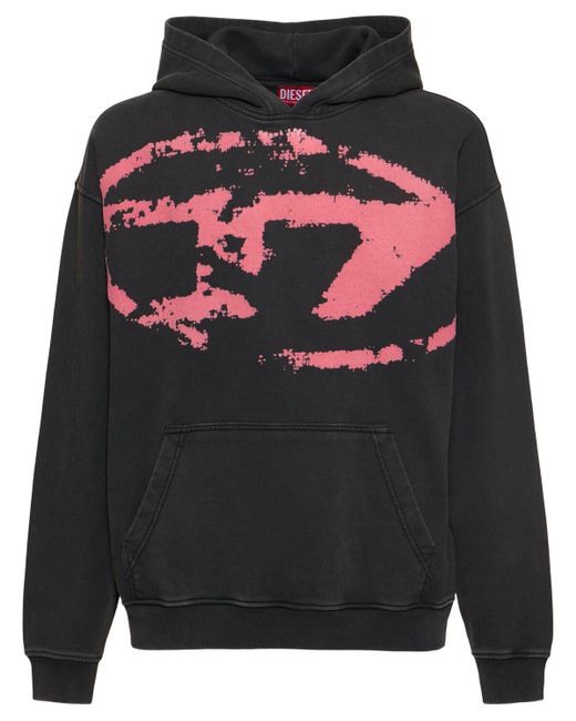 メンズ DIESEL S-boxt-hood-r10 コットンフーディー Black