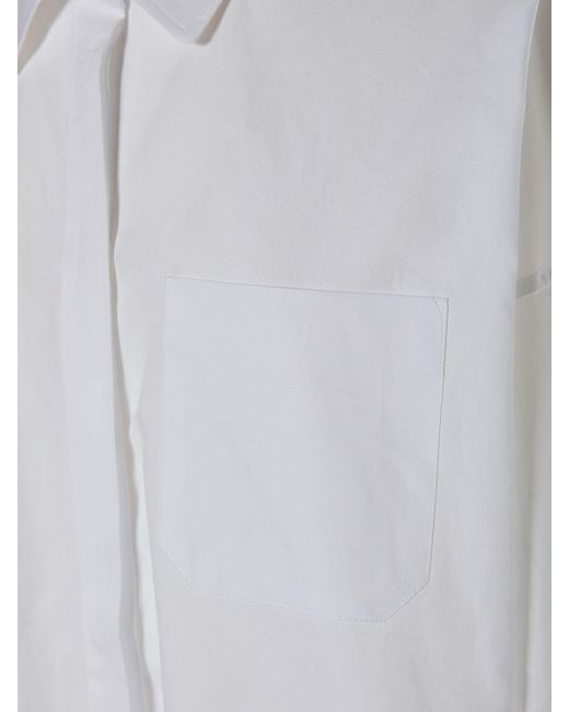 Max Mara White Lodola Cotton Oxford Shirt
