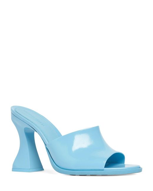 Bottega Veneta Blue 100mm Cha-cha Vinyl-heeled Mules
