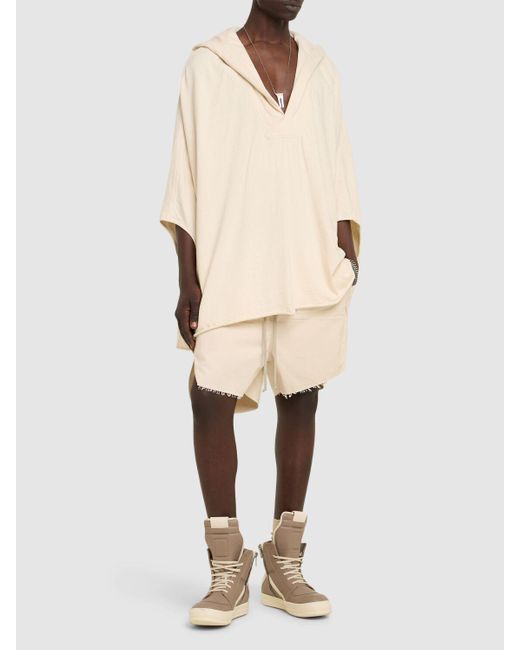 メンズ Rick Owens ボクサードローストリングショートパンツ Natural