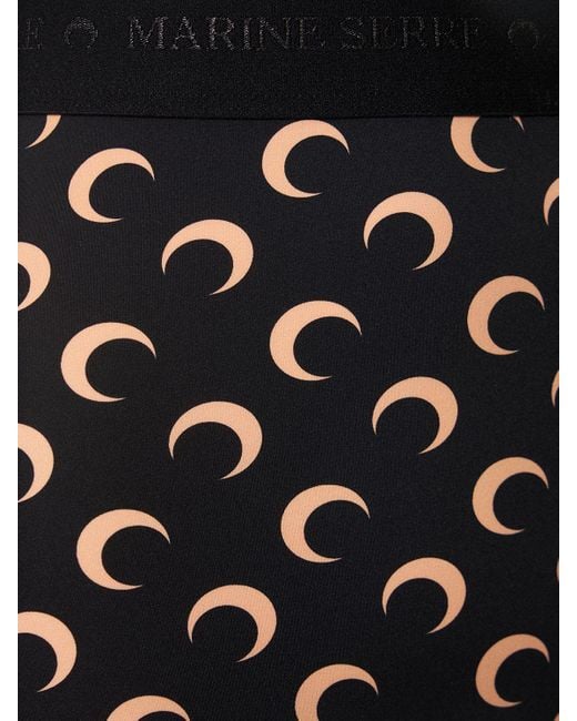 MARINE SERRE Gray All Over Moon Print Shorts