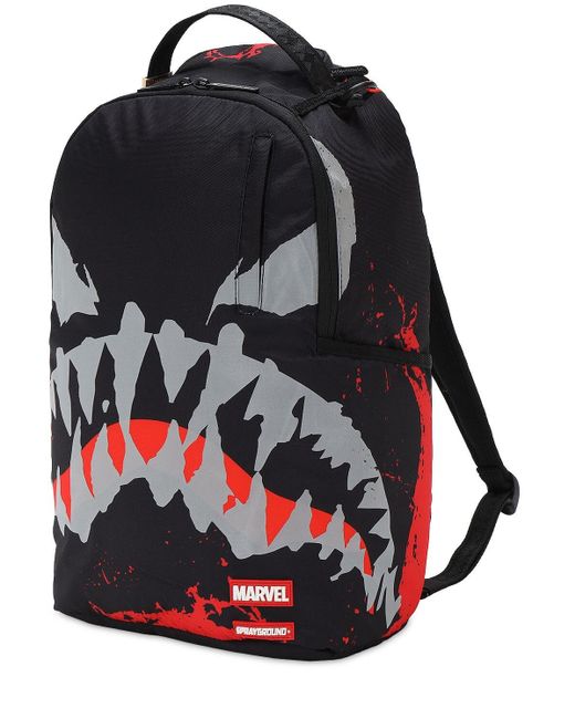 Sprayground Black Venom Shark Backpack for men