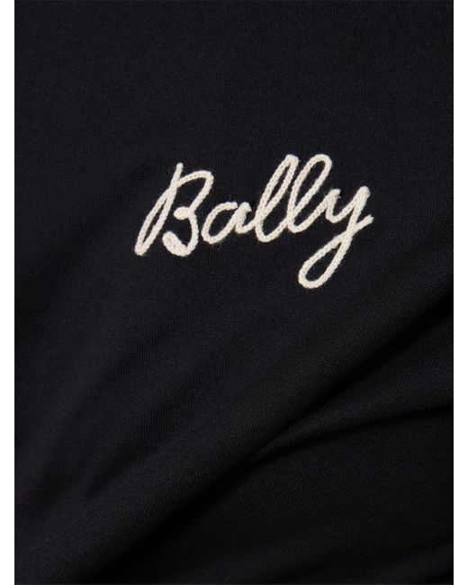 Bally Black Logo Cotton Jersey T-Shirt for men