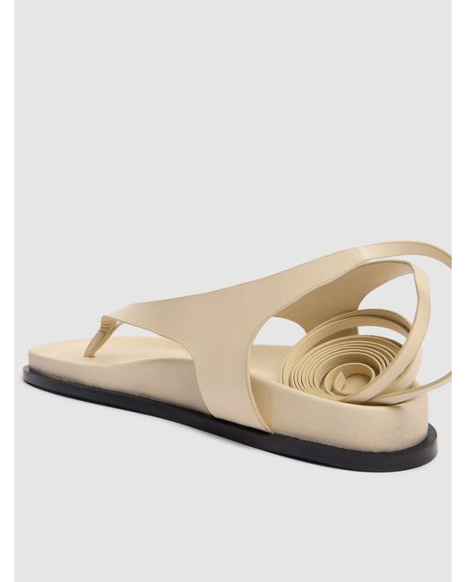 A.Emery Natural 10mm Shel Leather Sandals