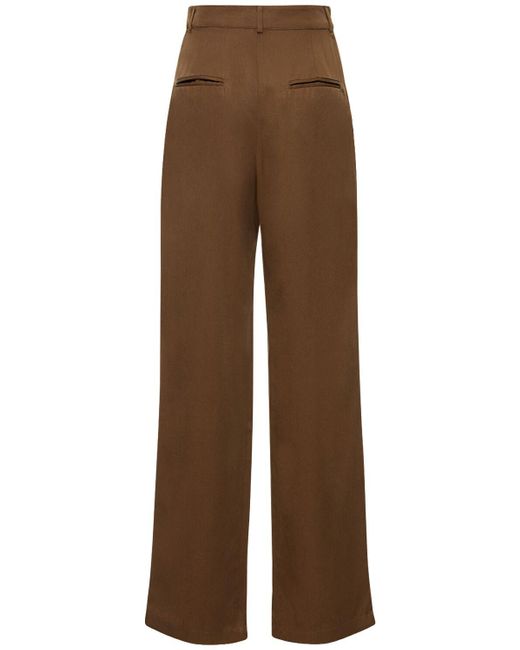 Reformation Brown Lyocell-hose "mason"