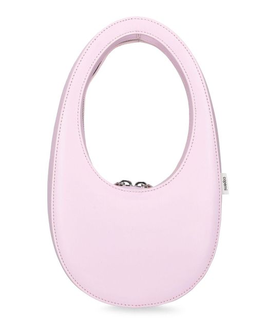 Coperni Pink Mini Swipe Leather Top Handle Bag