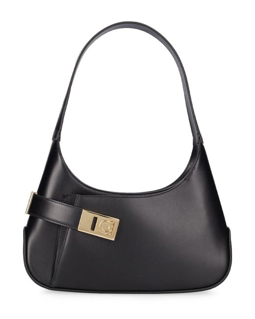 Ferragamo black shoulder hot sale bag