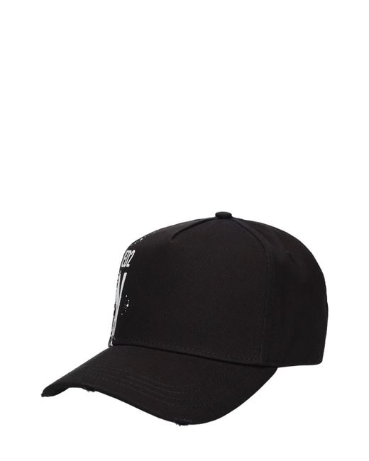 DSquared² Baseballkappe Aus Baumwolle Mit Logo in Black für Herren