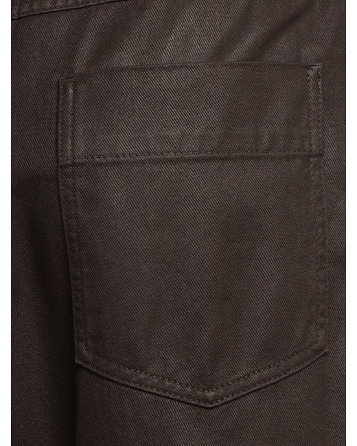 Lemaire シャイニーコーティング ドロップクロッチパンツ Black