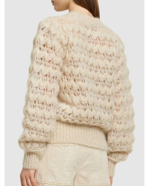 Isabel Marant Natural Sweater Aus Mohairmischung "elvira"