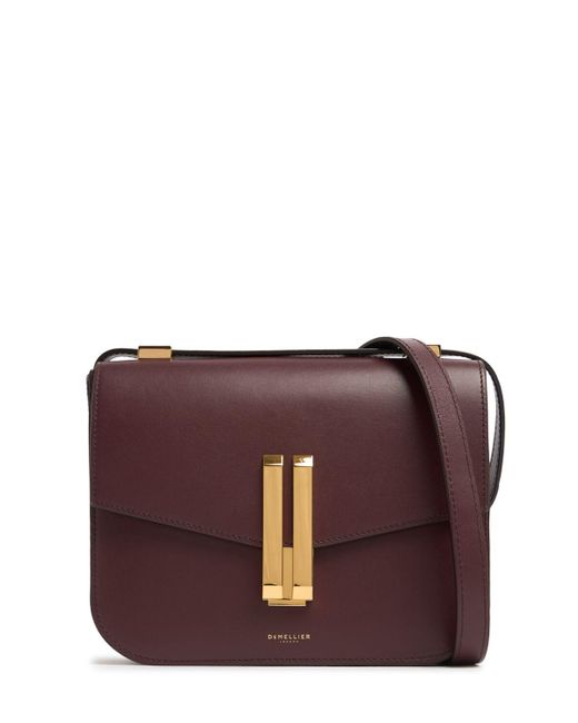 DeMellier London Purple Vancouver Smooth Leather Shoulder Bag