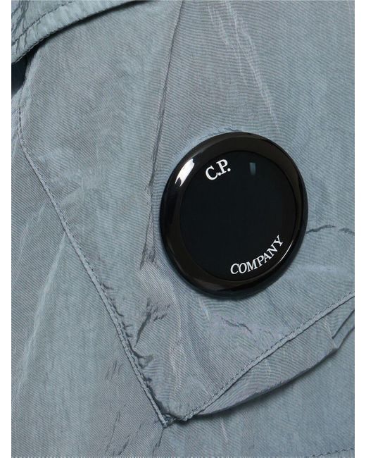 メンズ C P Company Chrome-r Short Sleeve Overshirt Blue