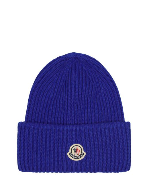 Moncler blue hat online
