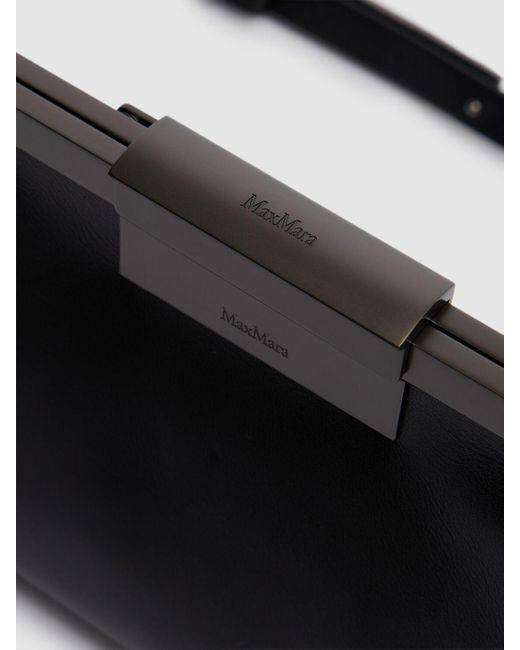Max Mara Clasp レザーベルトバッグ Black