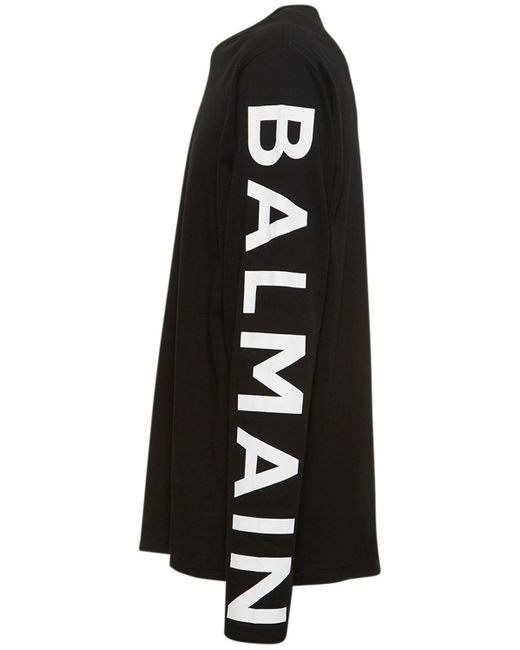 Balmain Long-Sleeved Shirt with Mini Monogram Scarf Print