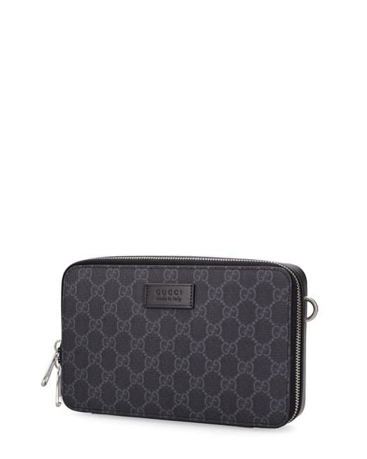 Gucci Black Mini Gg Supreme Cross-body Bag for men