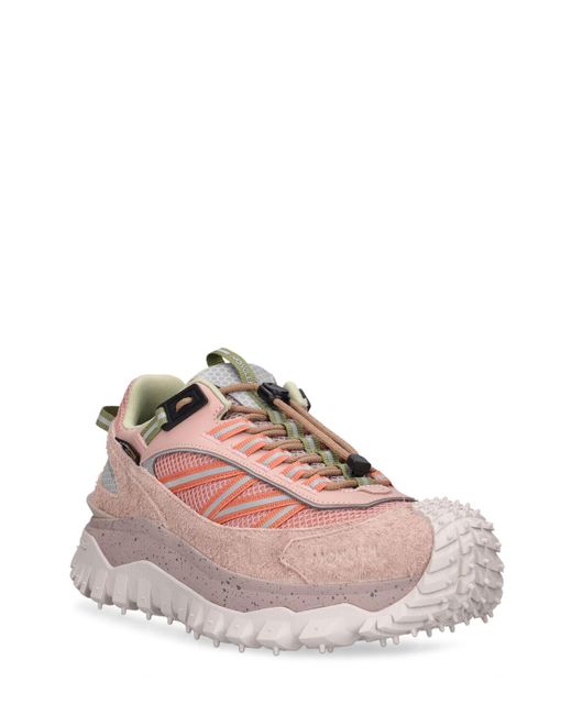 3 MONCLER GRENOBLE Pink 45mm Trailgrip Mesh Sneakers