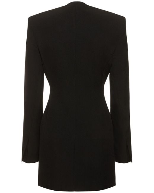 Vestido corto de crepé Jacquemus de color Black