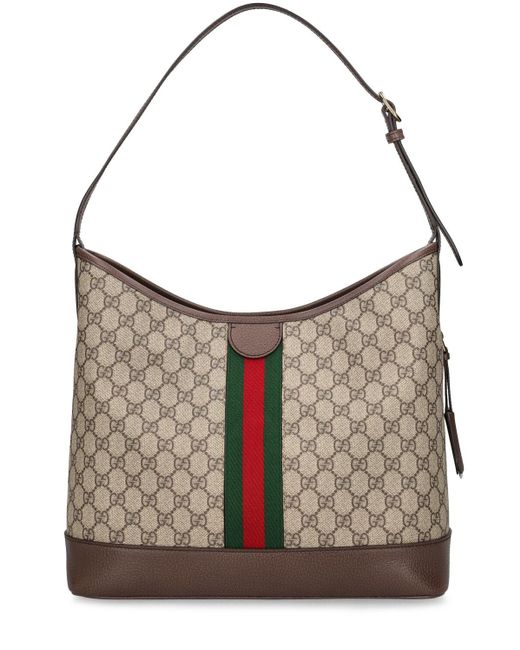 Gucci Gray Medium Ophidia gg Canvas Shoulder Bag