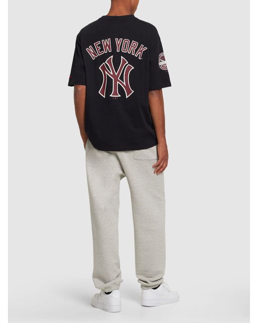 KTZ Black Ny Yankees Mlb Large Logo T-shirt for men