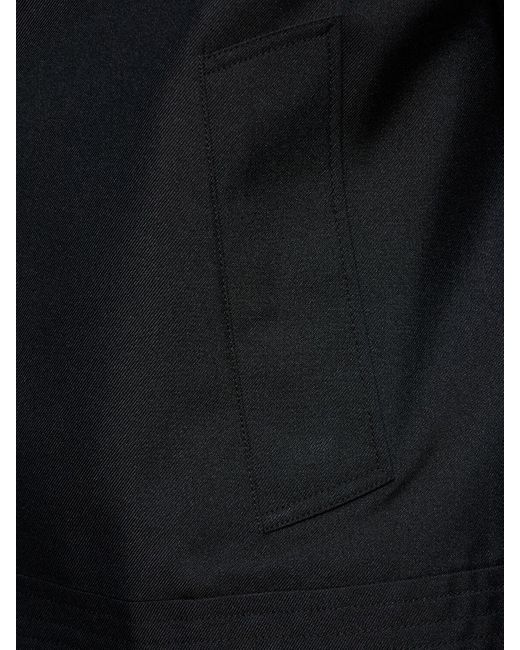 Burberry Black Silk Bomber Jacket for men