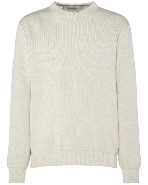 Golden Goose Deluxe Brand Oversized Baumwollsweater "journey" in Natural für Herren