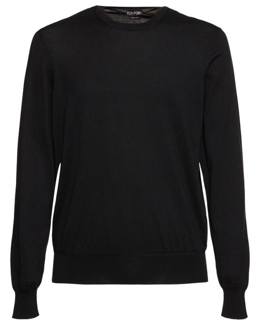 メンズ Tom Ford Pure コットンニットセーター Black