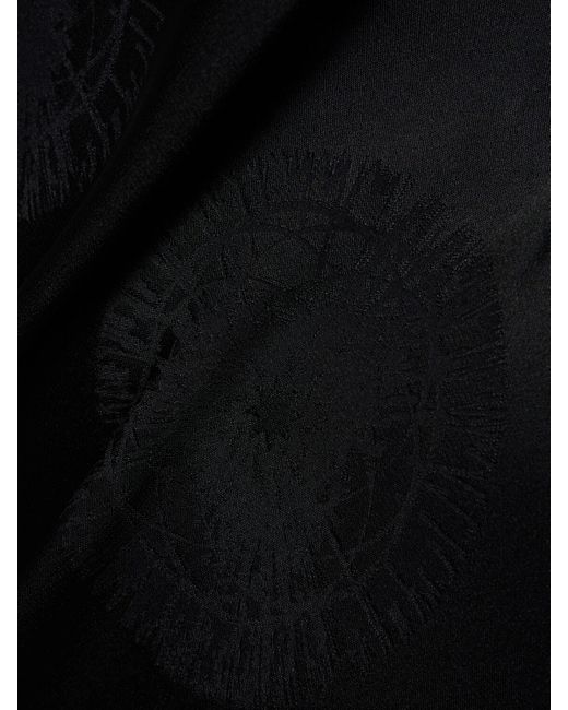 Vestido de encaje de satén Coperni de color Black