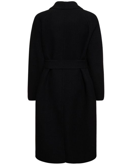 The Row Ferro Double Felted Wool Coat in Black for Men | Lyst